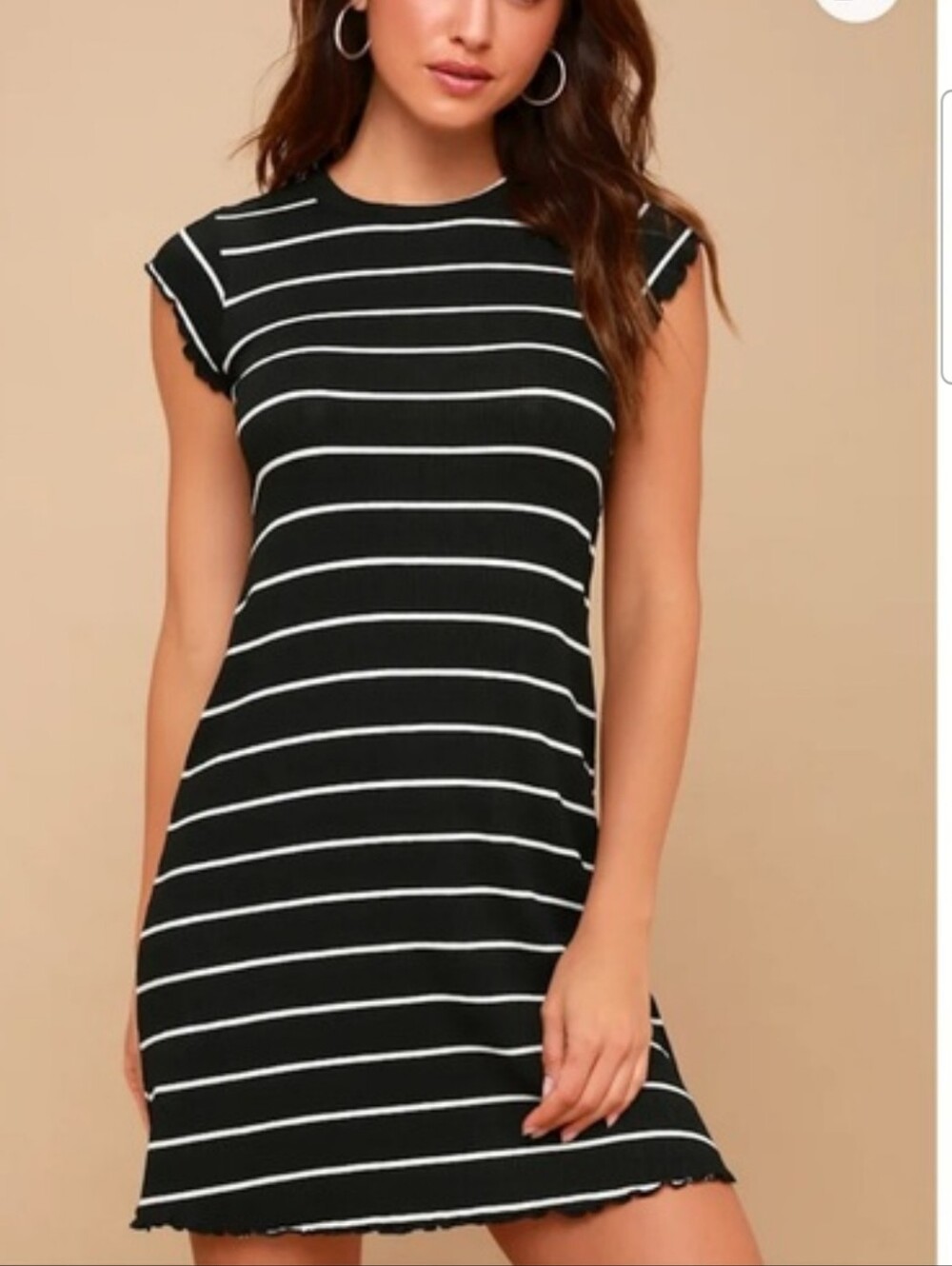 NWT Billabong Right Move Burgundy Striped T-shirt Dress XS - Picture 10 of 10